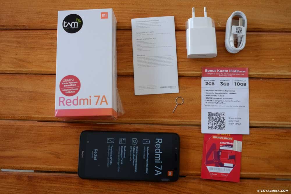 Unboxing Xiaomi Redmi 7A. Dokumen pribadi Rizky Almira
