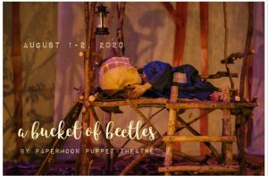a bucket of beetles. foto: Papermoon Puppet Theatre
